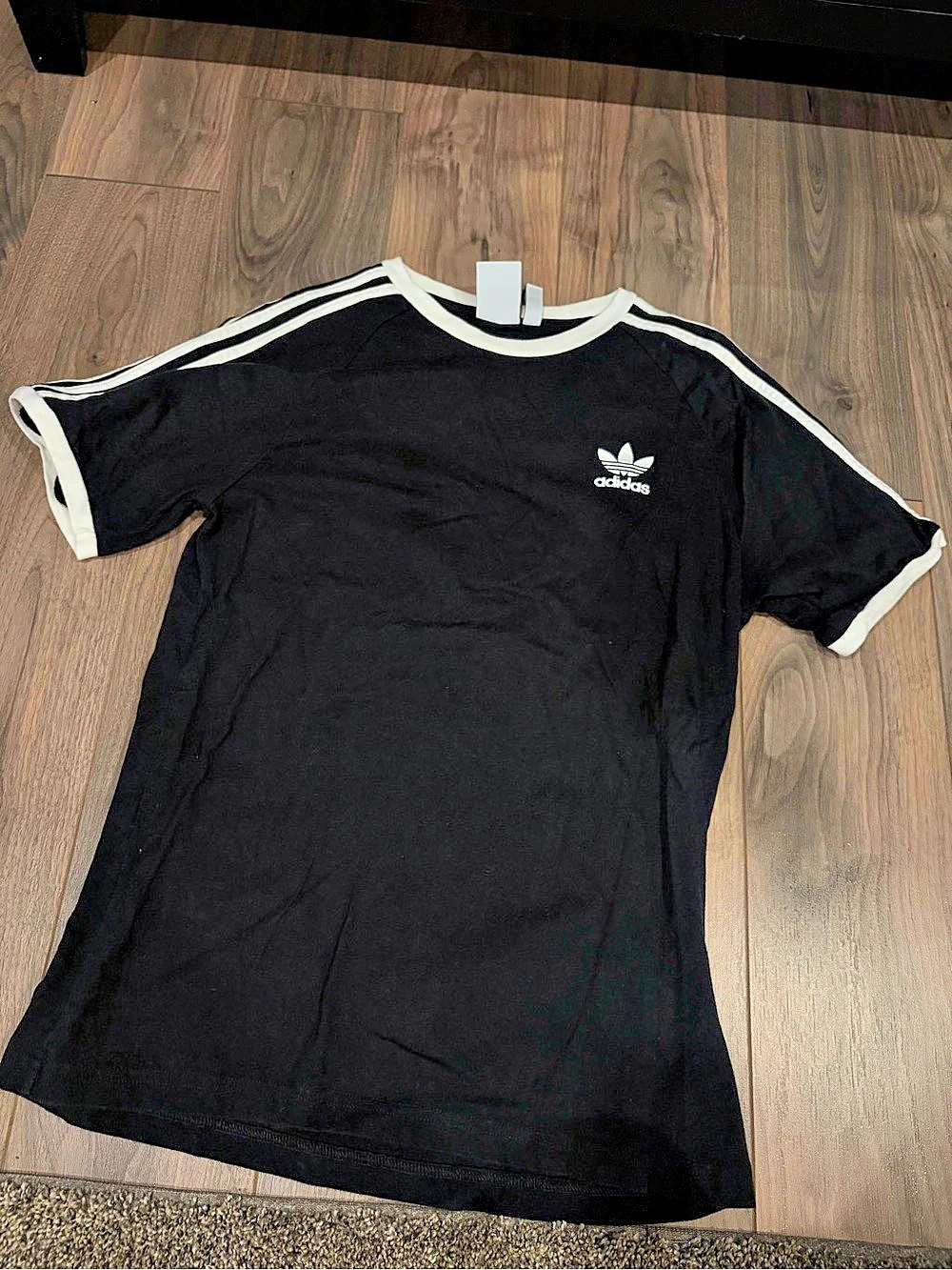 adidas Adicolor Classics 3-Stripes Tee Black & White Medium